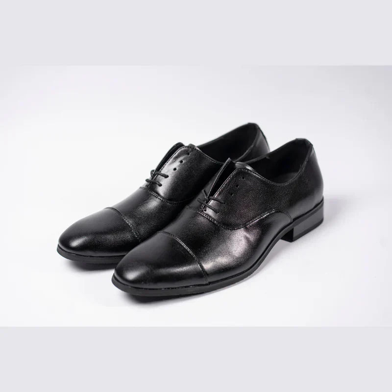 Sapato Social Luxalt - Aumenta Altura 6cm 'Black'