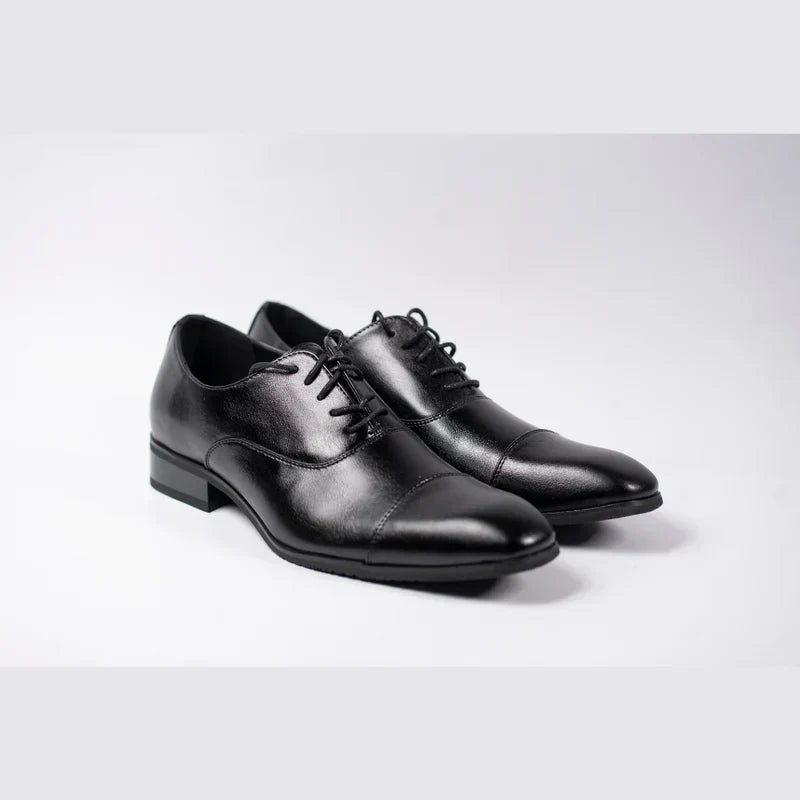 Sapato Social Luxalt - Aumenta Altura 6cm 'Black'