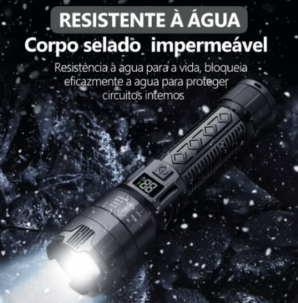 LumenX Pro™ - Lanterna Tática com 10.000 Lúmens