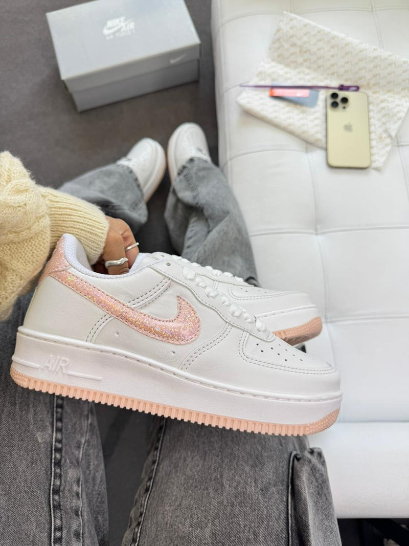 AIR FORCE 1 rose brilhante linha luxo