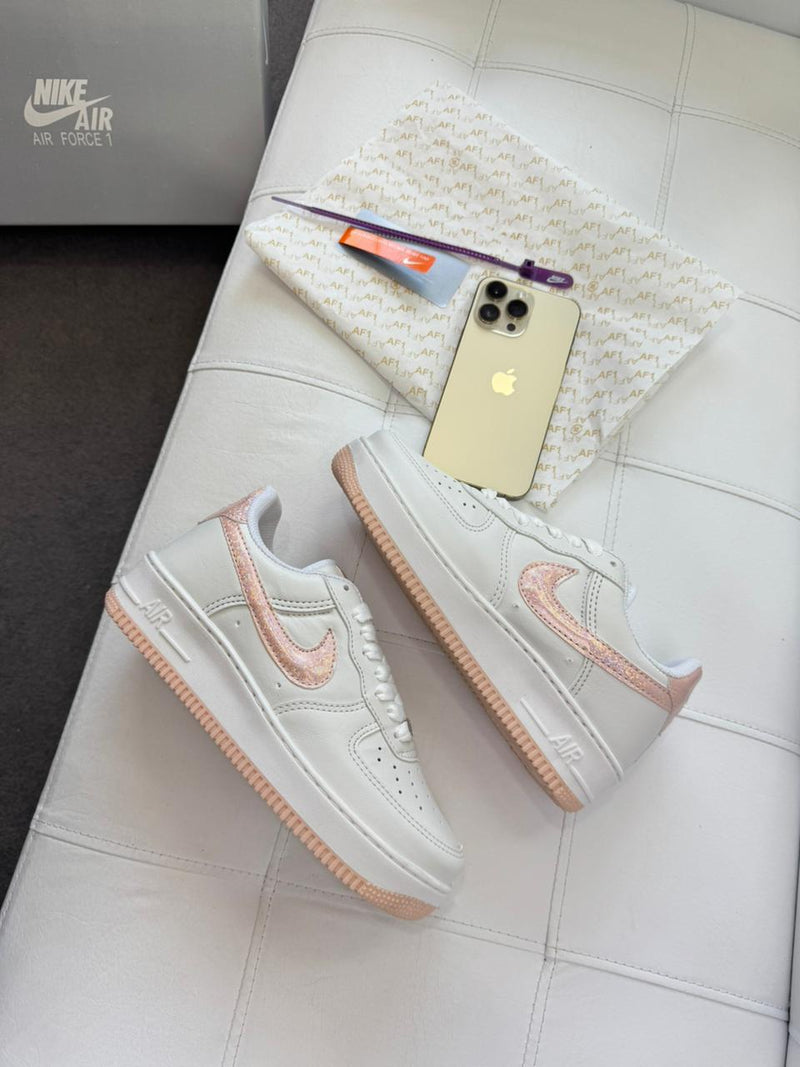 AIR FORCE 1 rose brilhante linha luxo